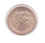 Moneda SUA 1 dollar/dolar 2023 D Native American Dollar - American Indians in ballet, UNC, in cartonas