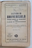 Istoria Universală clasa VI &ndash; manual școlar 1942 cu hărți pliante &ndash; rar