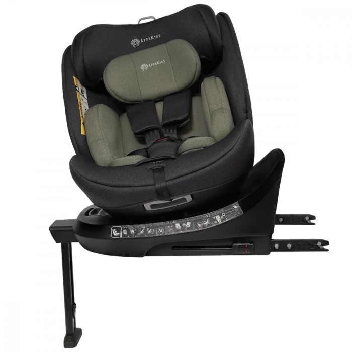 Scaun auto Appekids, I-SIZE, 40-150 cm, Rear Facing 360 , Pro Confort - Green