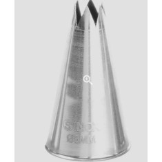 Varf decorare pentru cofetarie/patiserie, Hendi, forma stea, Inox, diametru 6 mm foto