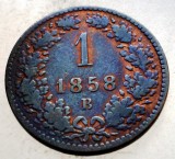F.131 AUSTRIA 1 KREUZER 1858 B XF