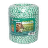 Fir pentru gard electric Bourget 500 m, 2.5 mm, alb-verde, 4x0.2 mm SS