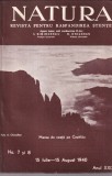 Natura. Revista pentru raspandirea stiintei, anul XXIX, nr. 7-8, 15 iulie-15, Brosata
