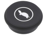 Tastă rotundă neagră 21mm