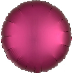Balon Folie Rotund, Satinat, Fucsia - 43 cm