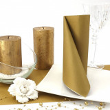 Servetele de masa festive Linclass - Gold (auriu) / 40 x 40 cm / 50 buc