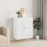 vidaXL Servantă, alb, 69,5x34x90 cm, lemn compozit