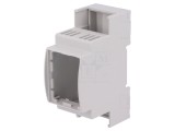 Carcasă pentru șină DIN, gri, 90.5mm x 36mm x 62mm, 2 module