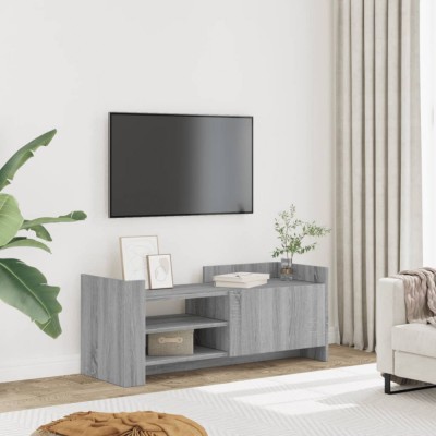 Gossi comoda tv, gri sonoma, 100x35x40 cm, lemn prelucrat foto
