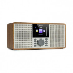 Auna IR-260, radio prin internet, WLAN, USB, AUX, UPnP, afi?are HCC de 2,8 &amp;amp;#039;, telecomanda, lemn foto