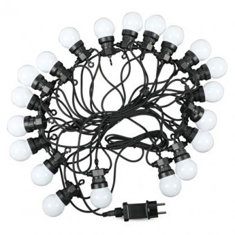 Sir iluminat festiv IP44, 10m, 0.5W X 20bucati, 6000K alb rece foto