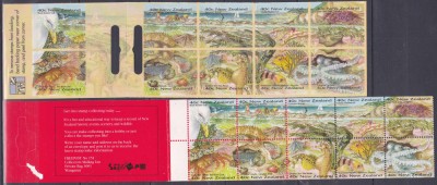 DB1 Fauna Marina Noua Zeelanda 2 x 10 v. MNH carnete DT + Autoadezive foto