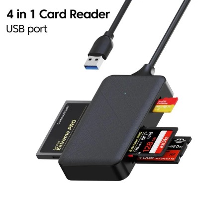 Cititor card de memorie cu USB 3.0 micro SD / SD / Compact Flash CF / MS foto