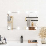 VidaXL Oglindă de perete cu lumini LED 40x60 cm sticlă dreptunghiular 3189152