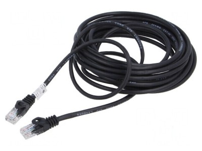 Cabluri Patch U/UTP 5e CCA PVC Negru 7,5m 26AWG foto
