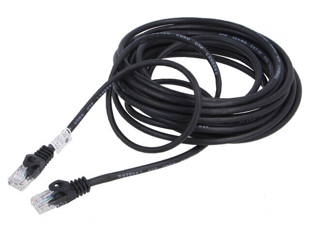 Cabluri Patch U/UTP 5e CCA PVC Negru 7,5m 26AWG