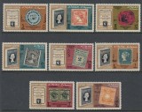 Ajman 1967 - Timbru pe timbru, supratipar valori noi, serie neuzata