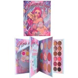 Paleta farduri kevin&amp;coco, 69 nuante, blush, iluminator, conturing, deschidere tip carte, 18.6 x 16.5 cm, 97 g, multicolor