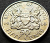 Moneda exotica 50 CENTI - KENYA, anul 1968 *cod 189 A - excelenta!, Africa