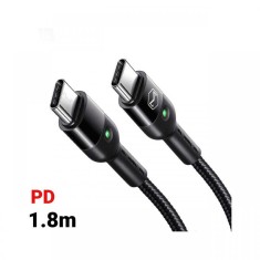 Cablu Type-C la Type-C Mcdodo Omega Series Retractabil, PD, 60W, 1.8m, led indicator, Black