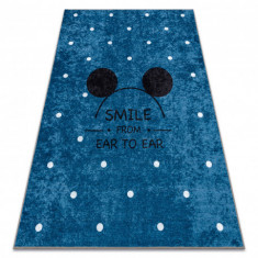 JUNIOR 52244.801 covor lavabil Mickey Mouse pentru copii anti-alunecare - albastru, 80x150 cm