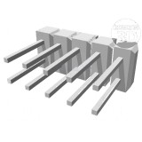 Conector C-Grid Tată PIN 10 Drept THT pentru Şiruri Pini - Componentă Electonică Profesională