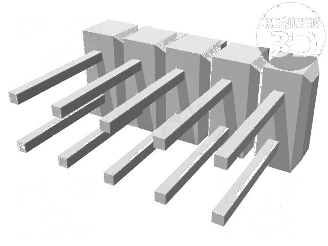 Conector C-Grid Tată PIN 10 Drept THT pentru Şiruri Pini - Componentă Electonică Profesională
