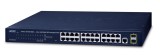 Switch managed Gigabit PLANET GS-4210-24T2S, 24 porturi RJ-45 si 2 SFP