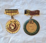 Insigne Brigadier UTC - Santierele Nationale ale Tineretului 1983 si 1988