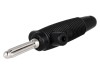 Mufă Banană 4mm 30A Neagră, HIRSCHMANN