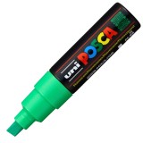 Marker UNI PC-8K Posca, 8.0 mm,varf tesit,verde fluorescent