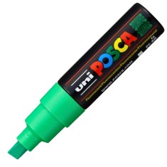 Marker UNI PC-8K Posca, 8.0 mm,varf tesit,verde fluorescent