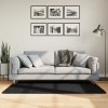 VidaXL Covor pufos &quot;PAMPLONA&quot; cu fire &icirc;nalte, negru modern, 80x150 cm