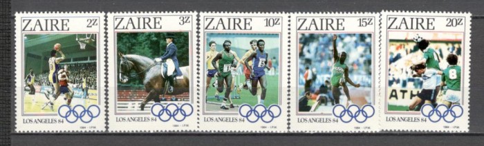 Zair.1984 Olimpiada de vara LOS ANGELES GX.107