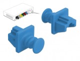 Set 10 buc protectie impotriva prafului pentru RJ45 Albastru, Delock 86509