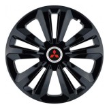 Set 4 Capace Roti Terra Negru R15, pentru Mitsubishi