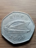 Moneda Irlanda 50 Pence anul 1997