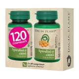 Spirulina si catina, 120 comprimate, Dacia Plant