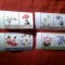 Serie Bequia Grenadines of St Vincent 1985 Flori 8 valori (4perechi)