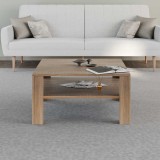 Masuta Cafea Adore New Jersey cu Raft, 90 x 42 x 90 cm
