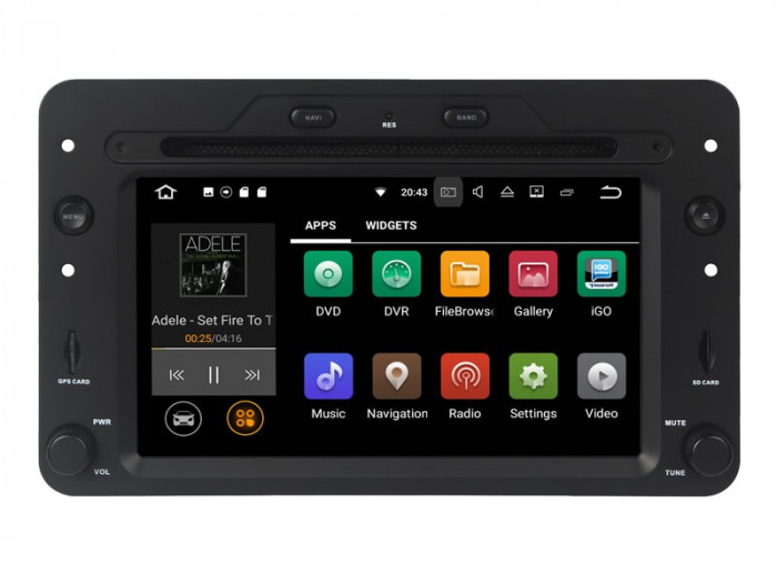 Navigatie GPS Auto Audio Video cu DVD si Touchscreen 6.2 &quot; inch Android 7.1, Wi-Fi, 2GB DDR3 Alfa-Romeo 159 2005&gt; + Cadou Soft si Harti GPS 16Gb Memo