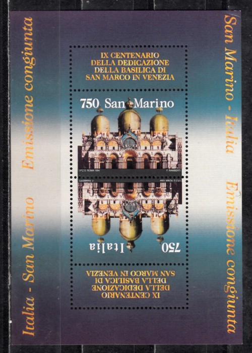 A10 YC 18 - Colita foarte veche - San Marino - 750 ani - Italia