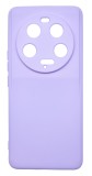 Husa de protectie din silicon pentru Xiaomi 13 Ultra, SoftTouch, interior microfibra, Lilac
