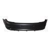 Set bara spate MERCEDES C-CLASS (W204), 03.07-03.2011, cu gauri senzori parcare; grunduit, de vopsit; type C63 AMG; cu spoiler; cu gaura evacuare pe