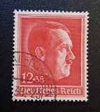 Germania (Deutsches Reich 1938/1939) - Filatelie / Timbru Comemorativ "50. Geburtstag / Kulturspende" (12+38Pf Roșu, Obliterat) CLK1