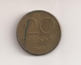 Moneda Germania - 20 Pfennig 1986 A, Europa