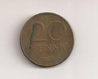 Moneda Germania - 20 Pfennig 1986 A foto
