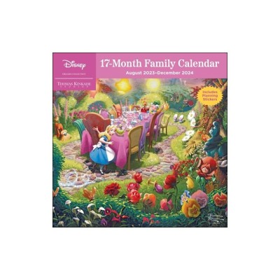 Disney Dreams Collection by Thomas Kinkade Studios: 17-Month 2023-2024 Family Wa foto
