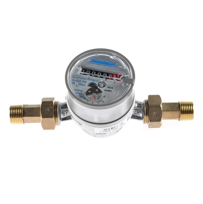 Contor apa rece, Zenner ETK-M, monojet, R80, DN15, 1/2&quot;