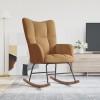 Scaun Balansoar Gossi Maro Catifea, Cadru Otel &amp; Lemn, Confortabil, Design Modern, Living